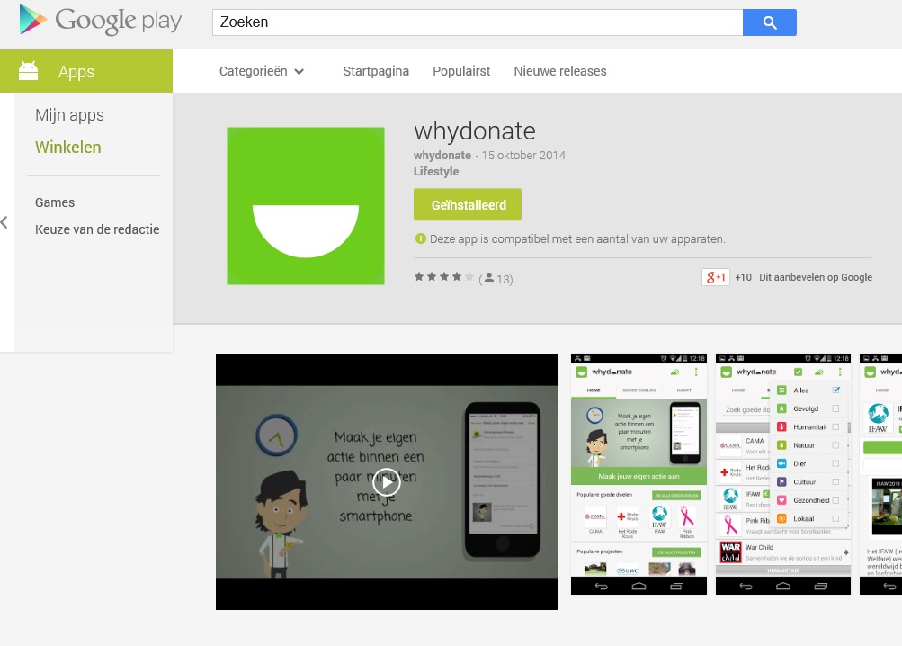 WhyDonate app